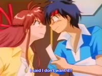 Anime couple arguing and fucking